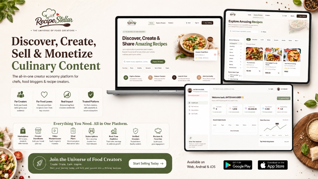 Recipe Stellar product overview